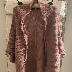 Amazing Moth/Anthropologie Rocia Ruffled Sweater, Size XL